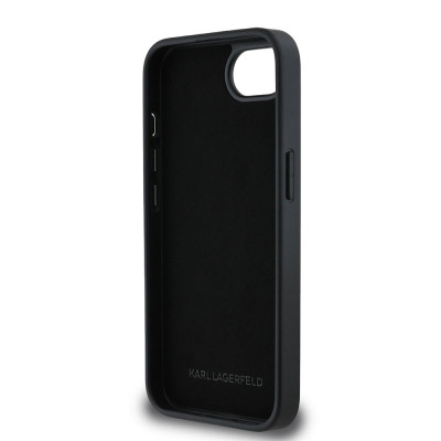 Karl Lagerfeld PU Saffiano K+Ch iPhone 16e, Black
