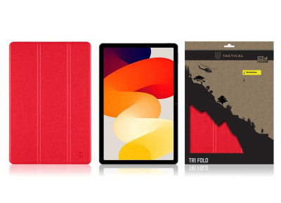 Tactical Book Tri Fold Xiaomi Redmi Pad SE, Red