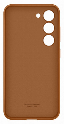 Samsung Leather Case Galaxy S23, Brown