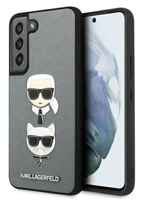 Karl Lagerfeld Saffiano Case Samsung S22+, Silver