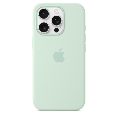 iPhone 16 Pro Silicone Case MagSafe Aquamarine