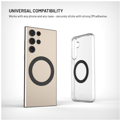 FIXED MagPlate magnetická nálepka MagSafe, Black