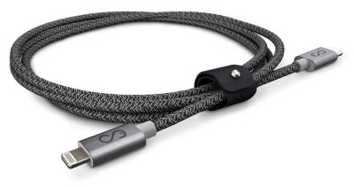 Epico pletený USB-C to Lightning kabel Space Grey