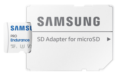 Samsung micro SDXC 256GB PRO Endurance + SD adapté