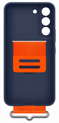 Samsung Silicone Cover with Strap S22, Navy