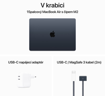 MacBook Air 15,3" M2 8-CPU/10-GPU/8GB/512GB/CZ/MID