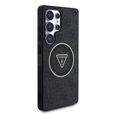 Guess Triangle Logo MagSafe Galaxy S25 Ultra,Black
