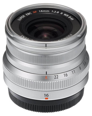 Objektiv Fujinon XF 16 mm f/2.8 R WR silver