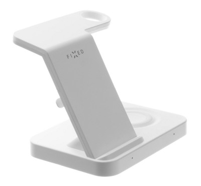 FIXED Powerstation s bezdrátovým nabíjením, White