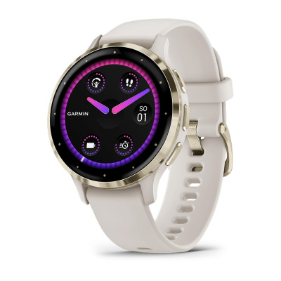 Garmin Venu 3S Cream Gold/Ivory, Silicone Band