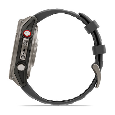 Garmin fenix 8 Pro 47mm, AMOLED, Sapphire, Titanium, Gray/Black Sport Band