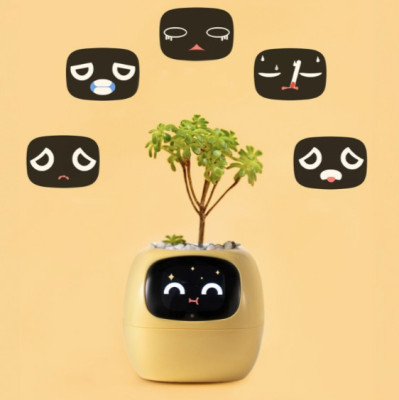 Inteligentní květináč PLANTSIO IVY žlutý