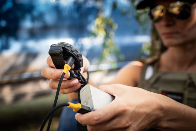 Tactical Recce 3:20 kabel Garmin USB-A Black/Yello