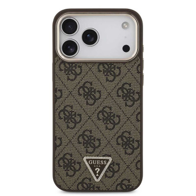 Guess Triangle Logo MagSafe iPhone 18 ProMax Brown
