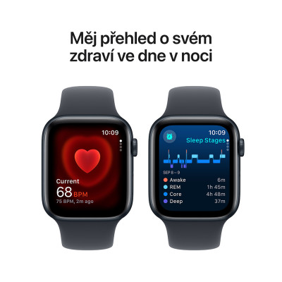 Apple Watch SE 44mm 2024 Midnight, Midnight SB,M/L