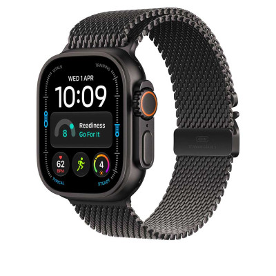 Apple 49mm Black Titanium Milanese Loop - Large