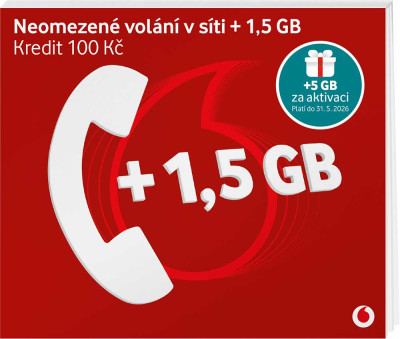 Vodafone SIM karta na volání