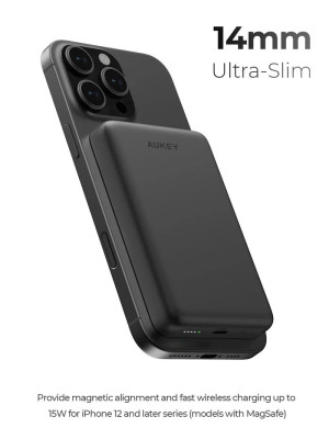 AUKEY PB-MS08 powerbank 10000 mAh QI2 Black