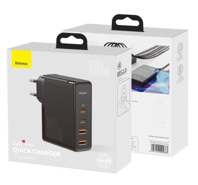 Baseus CCGAN2P-L01 GaN2 Pro 100W 2xUSB + 2xUSB-C