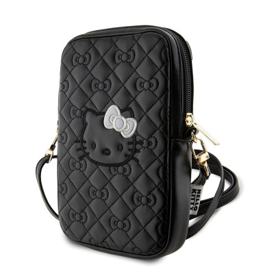 Hello Kitty PU Leather Quilted Pattern Kitty Head