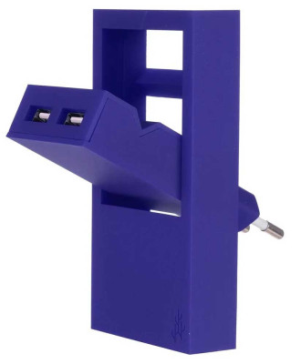 USBEPOWER ROCK Pocket charger 2Ports stand Blue