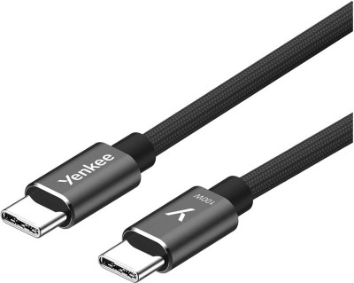 YENKEE YCU MAGNETIC 02 kabel USB-C/C BK 100W