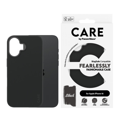 PanzerGlass Care iPhone 16 MagSafe Fearless Black