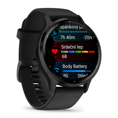 Garmin Venu 3 Slate/Black, Silicone Band