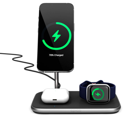 Epico 3in1 MagSafe Wireless Charger, Black