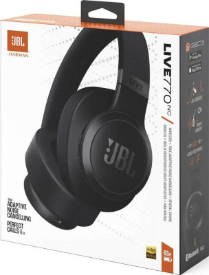 JBL Live 770NC bezdrátová stereo sluchátka, Black