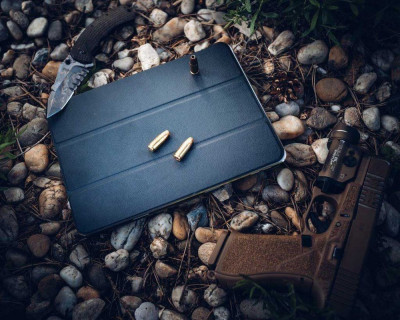 Tactical Book Tri Fold Sam. Galaxy TAB A8, Blue