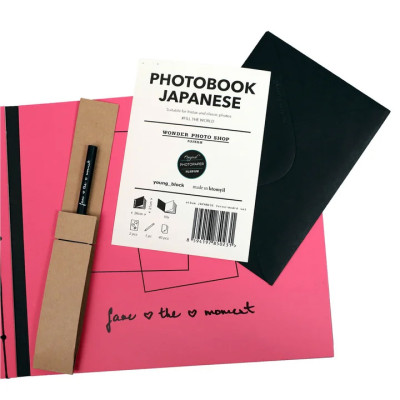 Fujifilm album japanese pink-black set