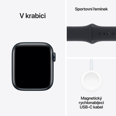 Apple Watch SE Cell 44mm Midnight, Midnight SB,S/M