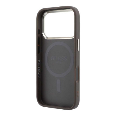 Guess 4G Gold Frame MagSafe iPhone 18 Pro Brown