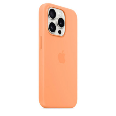 iPhone 15 Pro Silicone Case MagSafe Orange Sorbet