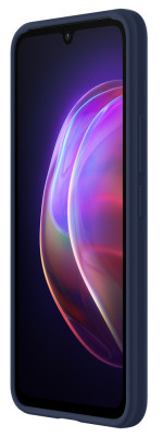Vivo V21 5G Silicone Cover, Dark Blue
