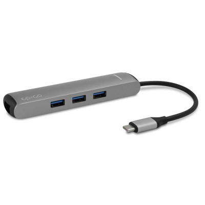 Epico USB-C hub slim Silver