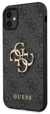 Guess Big 4G Metal Logo Hard Case iPhone 11, Grey