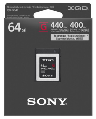 Sony 64GB XQD serieG HighSpeed 5x Stronger