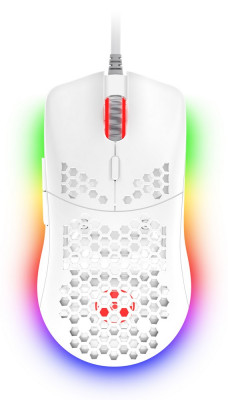 Connect IT BATTLE AIRprofi optická herní myš,bílá