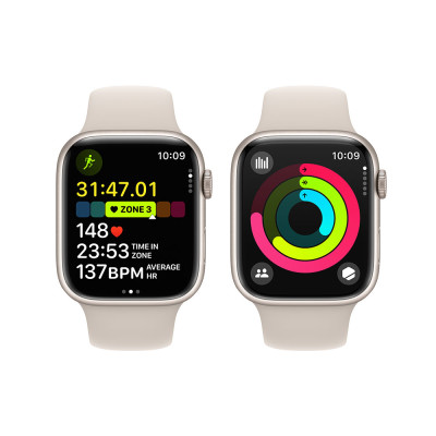 Apple Watch Series 9 45mm Starlight, Star SB, M/L