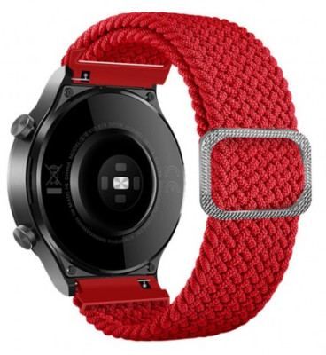 Aligator Watch Straps 22 textilní řemínek, Red