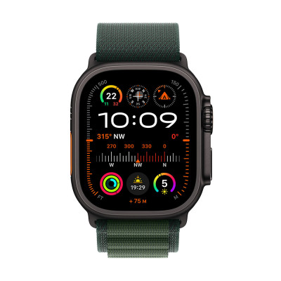 Apple Watch Ultra 2 49mm Black Titan, Green Alpi,M