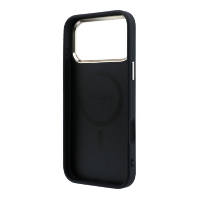 Guess 4G Gold Frame MagSafe iPhone 18 Pro Black