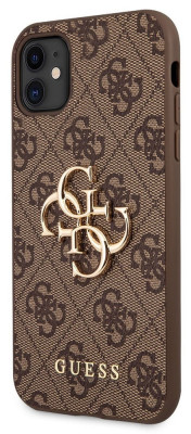 Guess Big 4G Metal Logo Hard Case iPhone 11, Brown