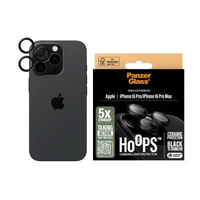 PanzerGlass Hoops Ceramic iPhone 16 Pro/16 Pro Max