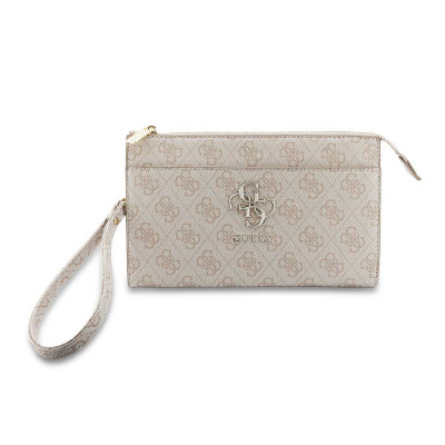 Guess PU 4G Metal Logo kabelka na telefon, Pink