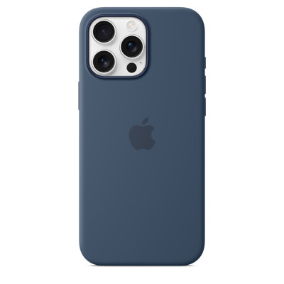iPhone 16 Pro Max Silicone Case MagSafe Denim