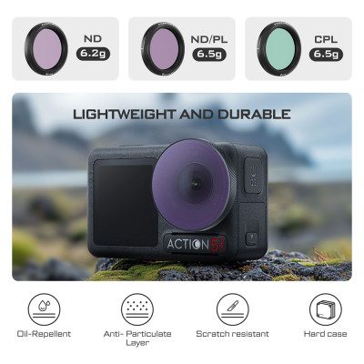 FREEWELL Osmo Action 5 Pro Filters-SDay-4Pack