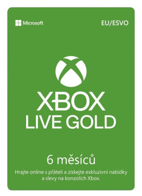 Microsoft Game Pass Live Gold 6 měsíců